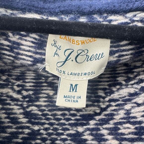 J. Crew Men's Fair Isle Lambswool Half-Zip Sweater Long Sleeve Size M NWOT - Picture 11 of 12